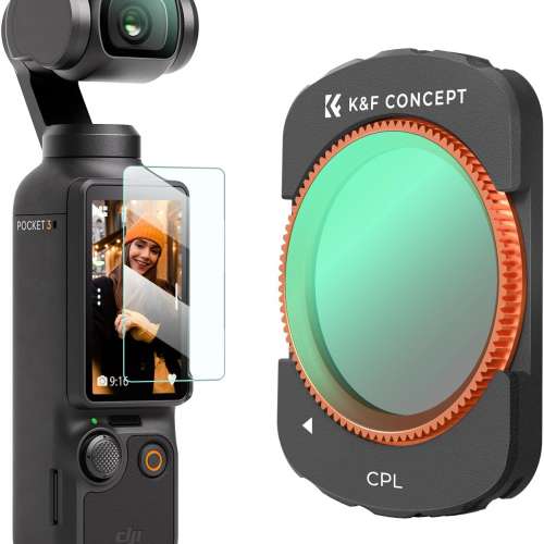 K&F Concept Magnetic Polarizer Filter For DJI Osmo Pocket 3 磁吸偏光濾鏡