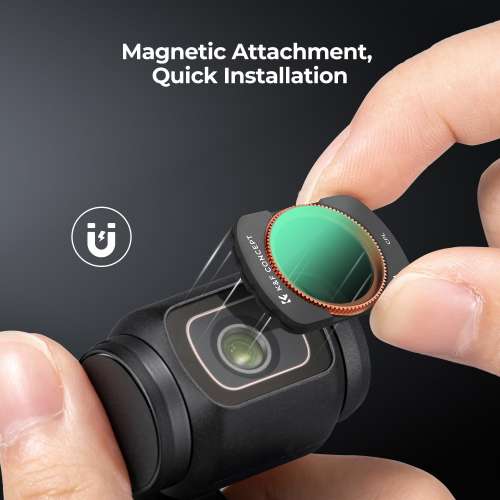 K&F Concept Magnetic Polarizer Filter For DJI Osmo Pocket 3 磁吸偏光濾鏡