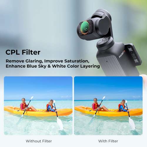 K&F Concept Magnetic Polarizer Filter For DJI Osmo Pocket 3 磁吸偏光濾鏡