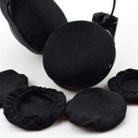 🎧 Headphones Cushions Cover 3pair BLACK NEW 全新防塵吸汗耳機罩耳套 3對 黑 🎧