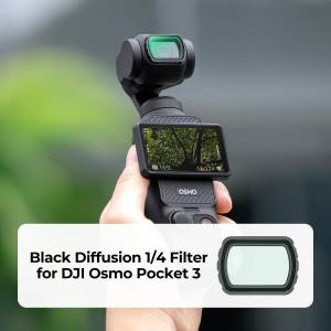 K&F Concept Magnetic Black Diffusion 1/4 Filter For DJI Osmo Pocket 3 1/4黑柔...