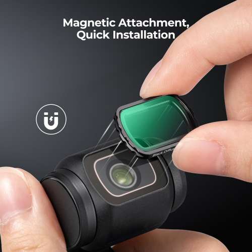K&F Concept Magnetic Black Diffusion 1/4 Filter For DJI Osmo Pocket 3 1/4黑柔...