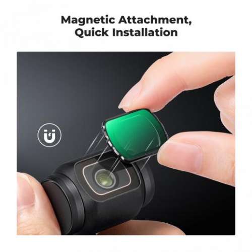 K&F Concept Magnetic Black Mist 1/8 Filter For DJI Osmo Pocket 3 磁吸1/8黑柔焦...