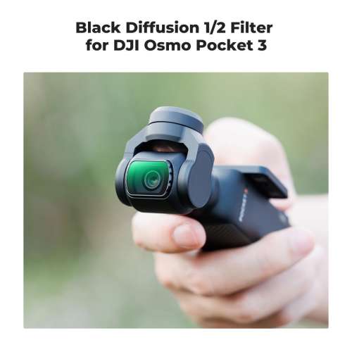 K&F Concept Magnetic Black Mist 1/2 Filter For DJI Osmo Pocket 3 磁吸1/2黑柔焦...
