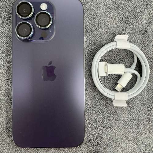 99%New iPhone 14 Pro 128gb 紫色 電池健康100% 香港行貨