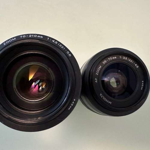 Minolta af 3570  F3.5-4.5 A-mount lens & af 70210 F4.5-5.6 A-mount lens