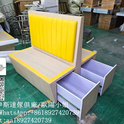 茶餐西餐梳化訂造工廠、四人雙向卡位梳化、阻燃防火長條卡座、日式韓式烤肉火鍋店傢...