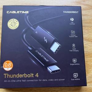 Cabletime Thunderbolt 4 Cable 0.8M