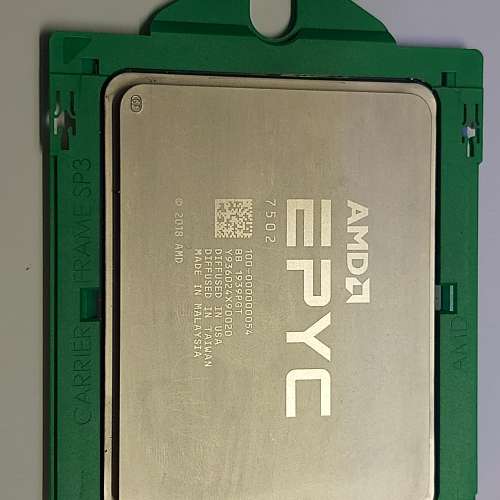原價過萬AMD EPYC 7502 32C64T CPU +原價五千幾TYAN S8036GM2NE準系統