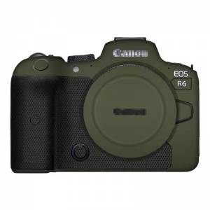 Camera Body Skin Decoration 3M Sticker Film Cover For CANON R6 機身保護貼 - 軍綠