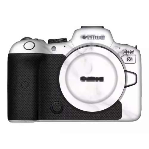 Camera Body Skin Decoration 3M Sticker Film Cover For CANON R6 - Marble 雲石