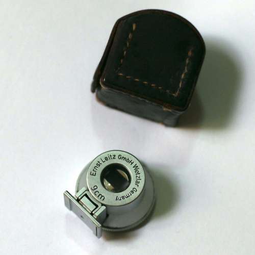 Leica 9cm 90mm viewfinder 原皮套 Elmar m39 ltm