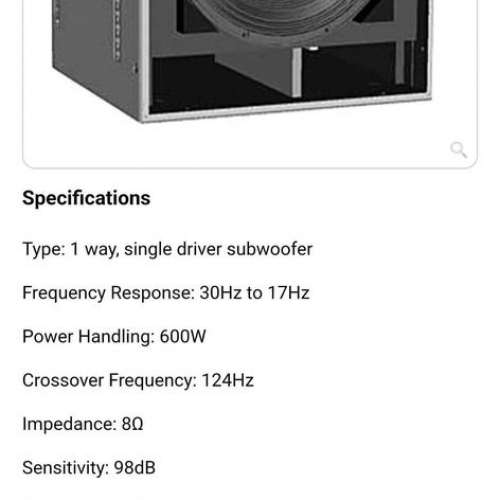 Dynacord Cobra-Sub Compact Line-Array 18"Subwoofer