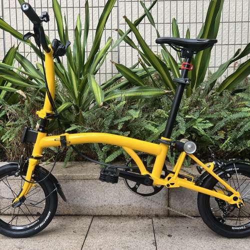 最新版本 MINT BOB 3  14吋 3速鉻鉬鋼車架 小布式折叠車 送前後蛙燈叮叮