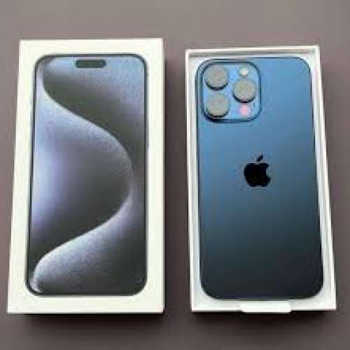 全新全套未激活  iPhone 15 Pro Max 256gb 藍色 店鋪90日保養 平行進口無鎖 價格 p...