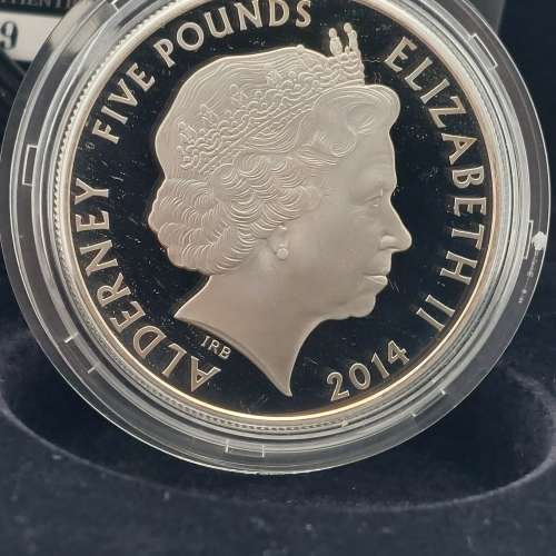 Royal Mint The 70th Anniversary Of D Day 2014 Aldnerney £5 Silver Proof Coin...