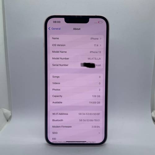 ✨ iphone13，128GB，粉色/Pink，99%New 靓機！