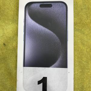 全新未開封未激活 iPhone 15 Pro 256GB 藍色 香港行貨 自用首選超值