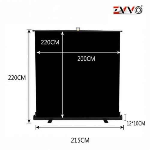 ZVVO Roll Up Chromakey BLACK SCREEN Background (直播專用黑色背景屏幕易拉架)
