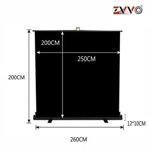 ZVVO Roll Up Chromakey BLACK SCREEN Background (直播專用黑色背景屏幕易拉架)
