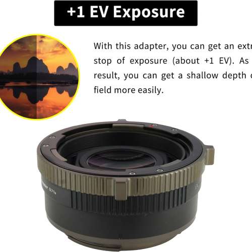 XPIMAGE Speed Booster M645 - GFX 0.71 Reducing Lens Adapter Ring 減焦增光接環