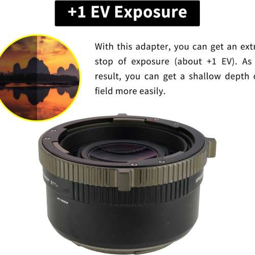 XPIMAGE Speed Booster Mamiya 645 M645 - Hasselblad XCD Reducing Lens Adapter