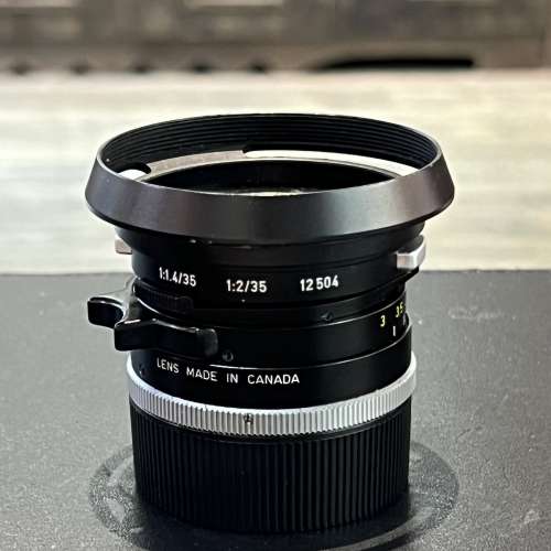 Leica summilux-m 35mm f1.4 pre-a late Canada version lens with hood