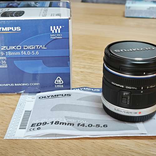 Olympus M.ZUIKO DIGITAL ED 9-18mm F4-5.6 (M43 mount)