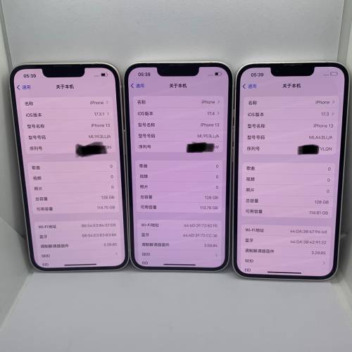 ✨ iphone13，128GB，白色/White ，99%New 靓機！