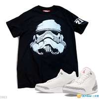 AIR JORDAN 3 x STAR WARS Stormtrooper 白兵 T-Shirt NBA Tee AJ