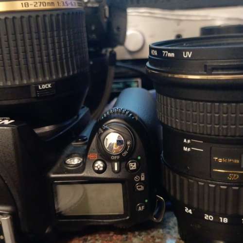 放逾90%新無花mo有塵Nikon D90機身連TAMRON 18-270mm B003及TOKINA 12-24mm f4SD I...