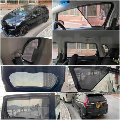 Jazz Fit 全車磁石濾光窗網太陽擋