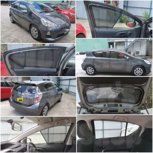 Aqua PriusC 全車磁石濾光窗網太陽擋
