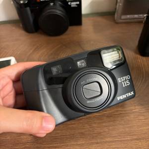 接近全新多重曝光pentax espio  115菲林相機 操作正常 $650