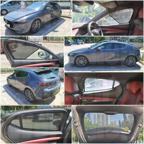 Mazda3 全車磁石濾光窗網太陽擋