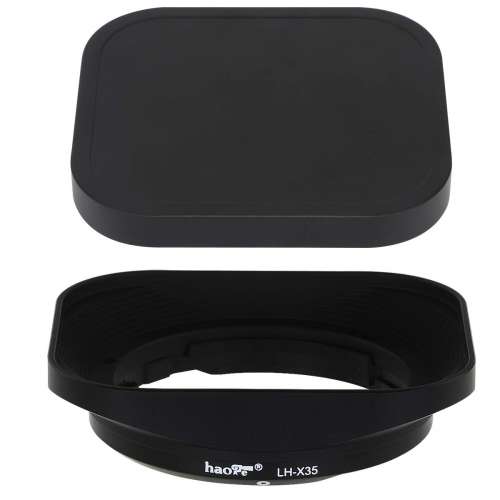 Haoge LH-X35 Bayonet Square Metal Lens Hood For Fujifilm Fujinon XF 35mm f2 R WR