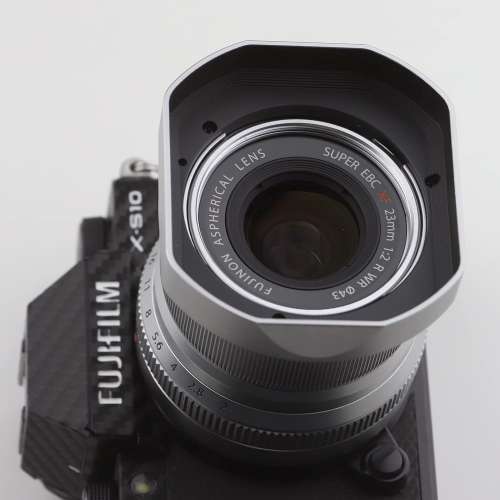 Haoge LH-X35NS Bayonet Square Metal Lens Hood 銀色方形遮光罩