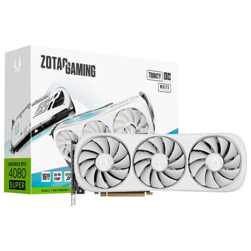 ZOTAC GAMING GeForce RTX4080 SUPER Trinity OC White Edition 16GB GDDR6X 顯示...