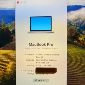 MacBook Pro 13 2019