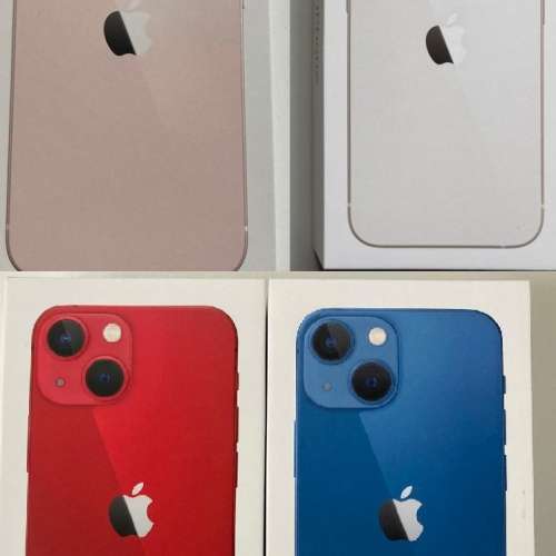 全新全套 iPhone 13 512gb 紅色 藍色 白色 粉紅色 平行進口無鎖 90日保養 原裝無拆...
