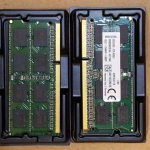 2 PCS of KINGSTON DDR3 8GB (TOTAL 16GB) 1600MHz 1.35V NOTEBOOK RAM