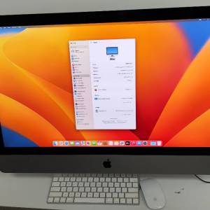 iMac 27 2017 5K 500gb ssd with keyboard and mouse