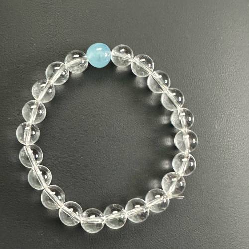 天然水晶手鏈白水晶、粉晶