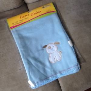 👶 Baby Fleece Blanket 76x76cm DISCOUNT NEW 全新 嬰兒 毛毯 藍小狗 👶