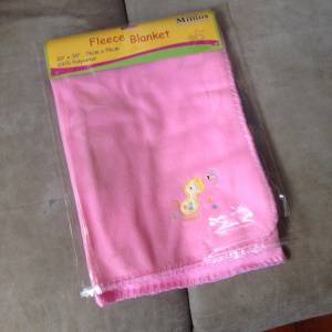 👶 Baby Fleece Blanket 76x76cm DISCOUNT NEW 全新 嬰兒 毛毯 粉紅 👶