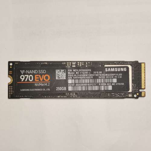 Samsung 970 Evo 250GB M.2 SSD NVMe PCIe