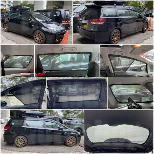 Wish 20 全車磁石濾光窗網太陽擋