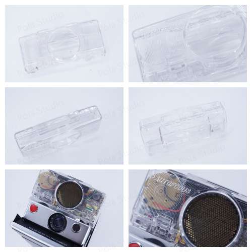 Polaroid寶麗來SX70 SONAR透明外殼機蓋transparent cover SONAR COLORFUL