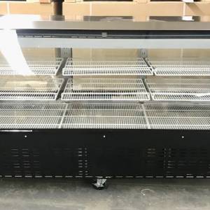 Deli Case New 72" 82" black glass Refrigerated Display Bakery Pastry Meat