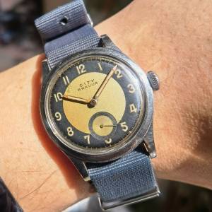 古董 50年代 瑞士 City牌 Bulleye 牛眼面軍錶 military watch